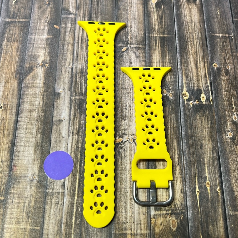 5for$10 Yellow Ruffled Pet Paw 42mm/44mm Apple Watchband Accessories NWT